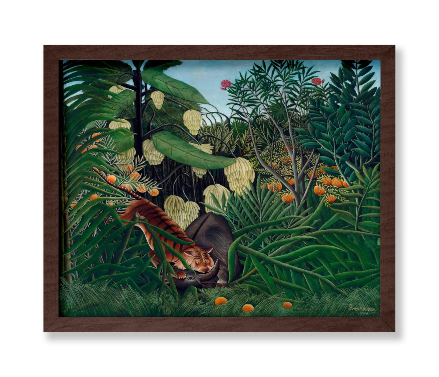 Henri Rousseau - Tiger & Buffalo No3
