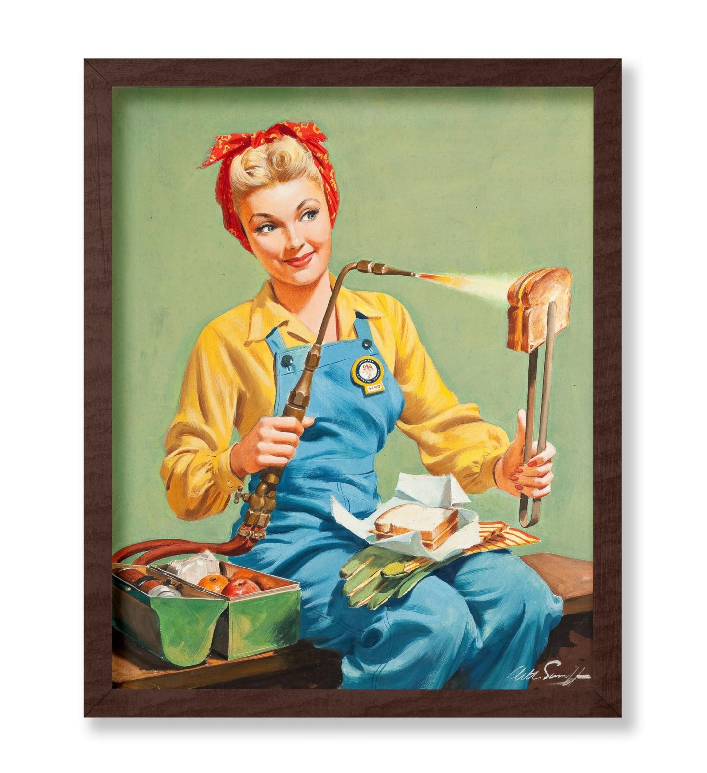 Rosie the Riveter Makes Toasted Cheese
