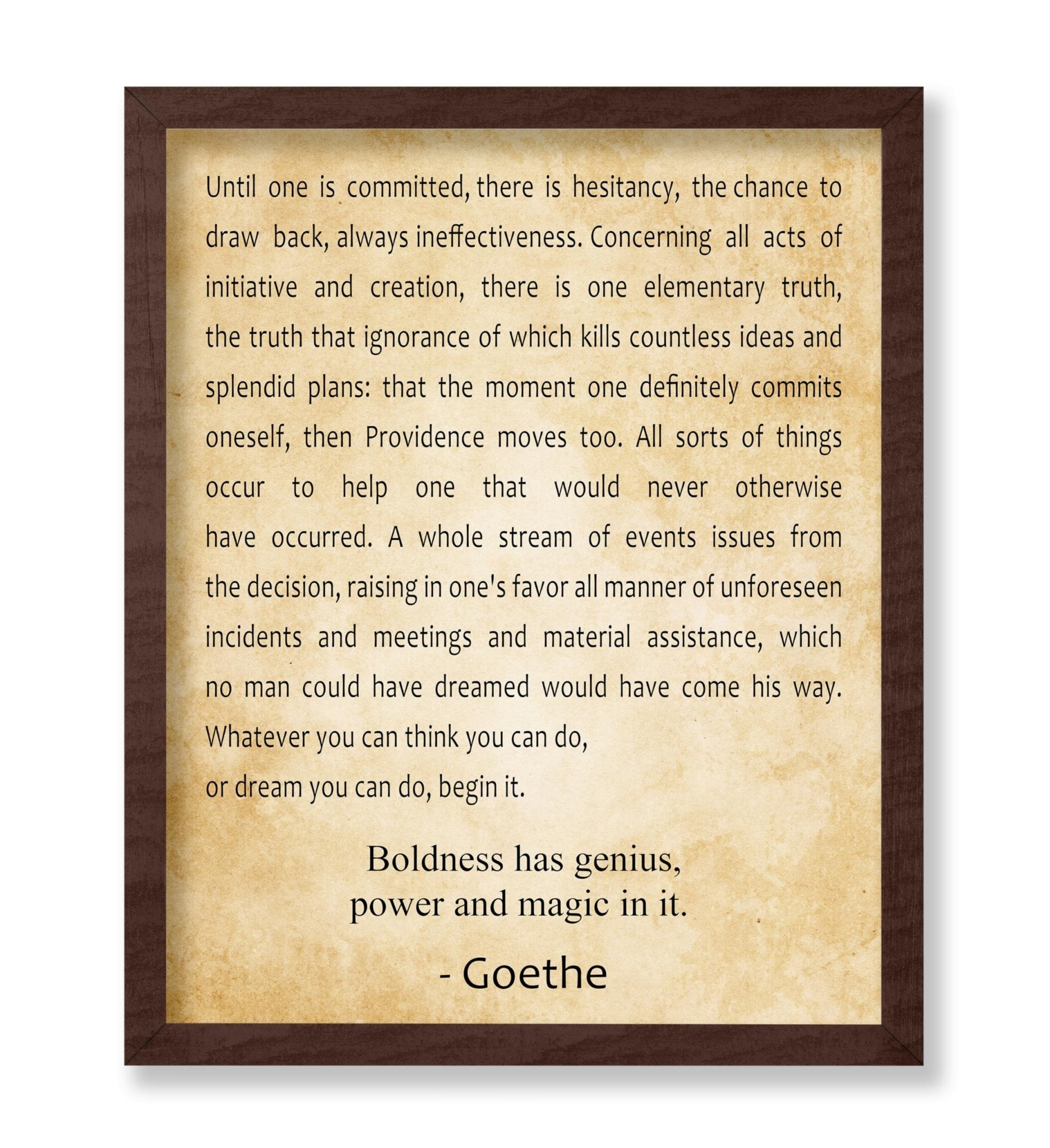 Boldness Has Genius