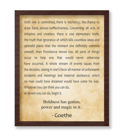 Boldness Has Genius