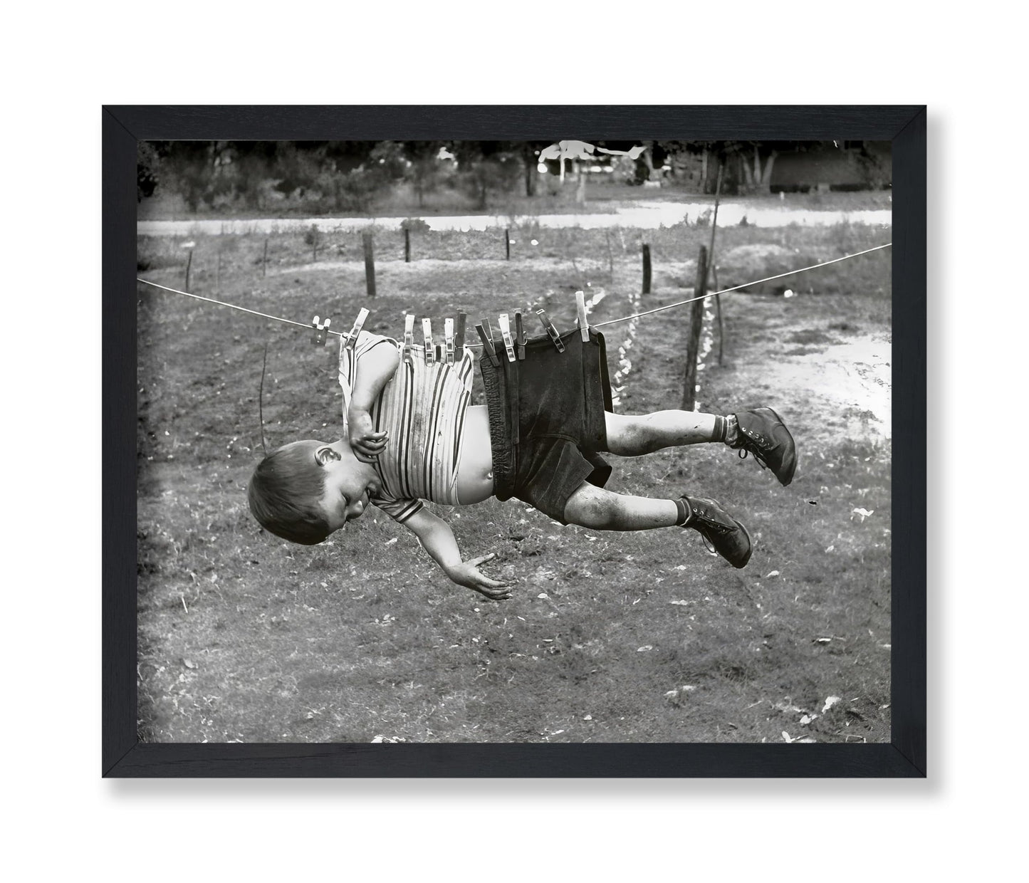 Kid on Clothesline