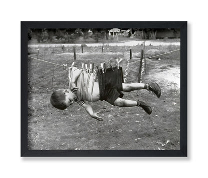Kid on Clothesline