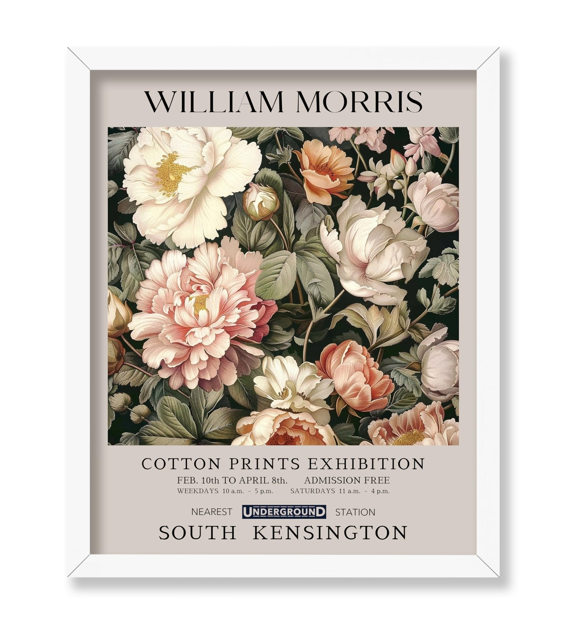 William Morris - Pink Peonies