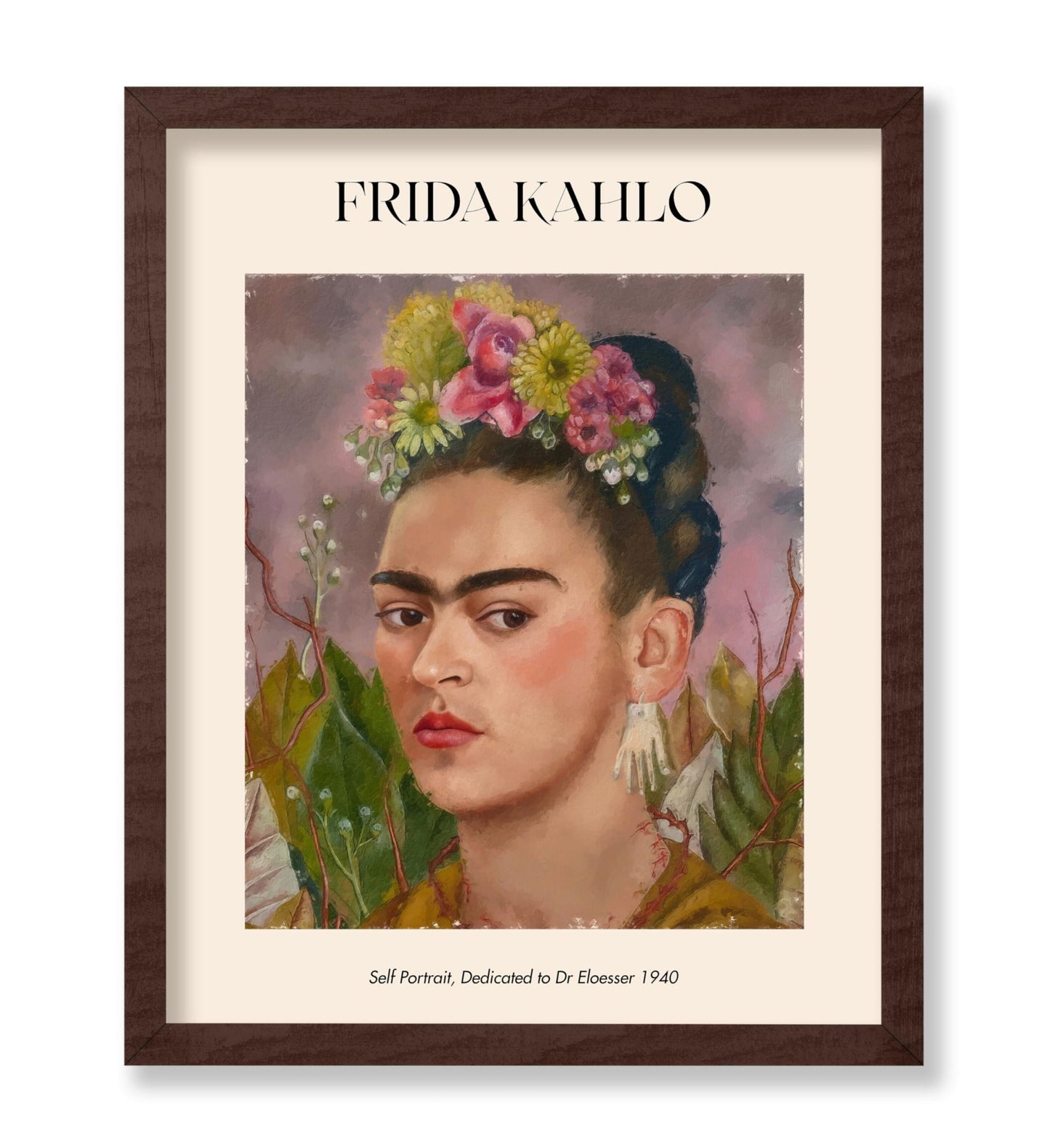 Frida - Self Portrait, Dedicated to Dr. Eloesser