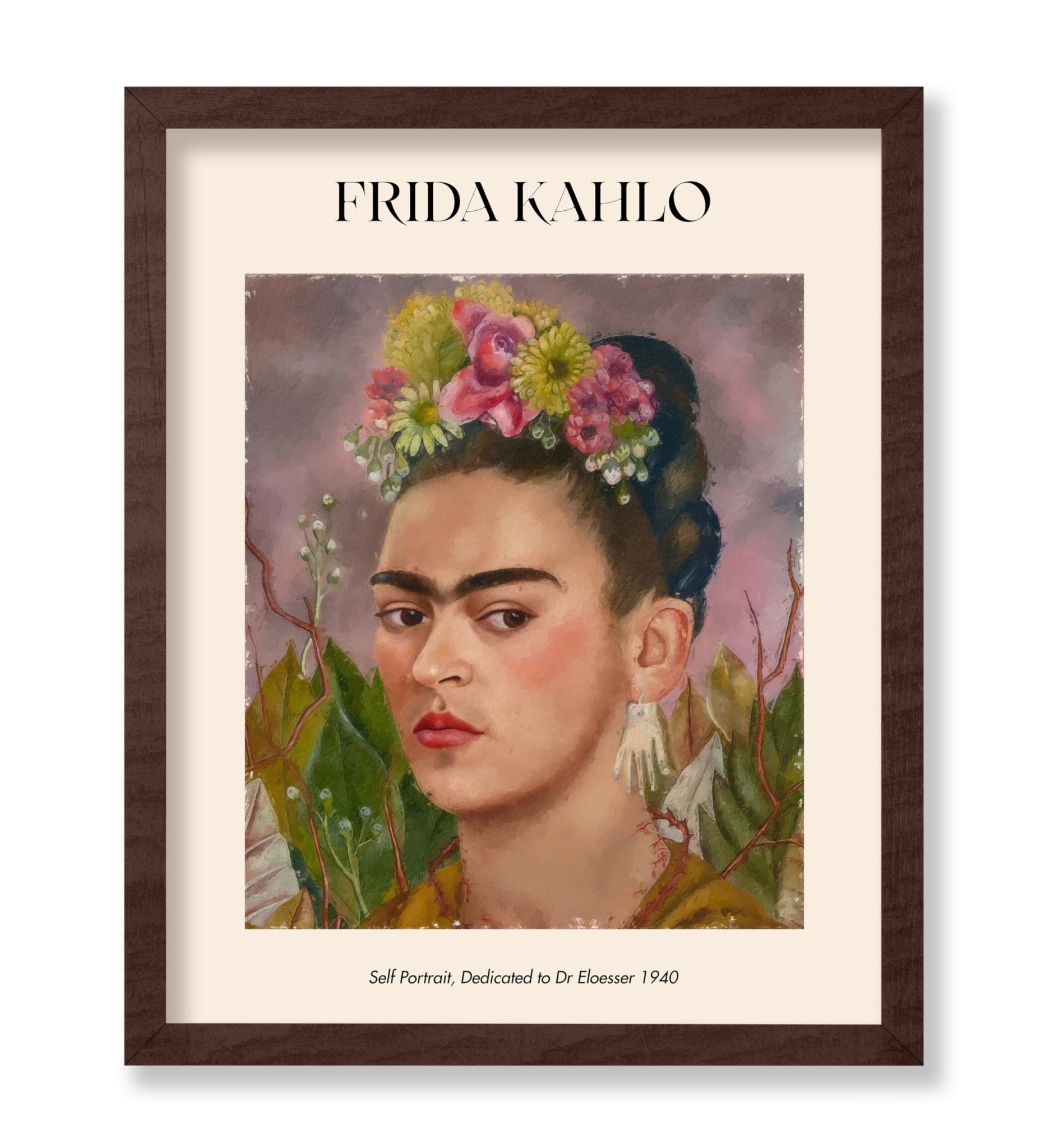 Frida - Self Portrait, Dedicated to Dr. Eloesser