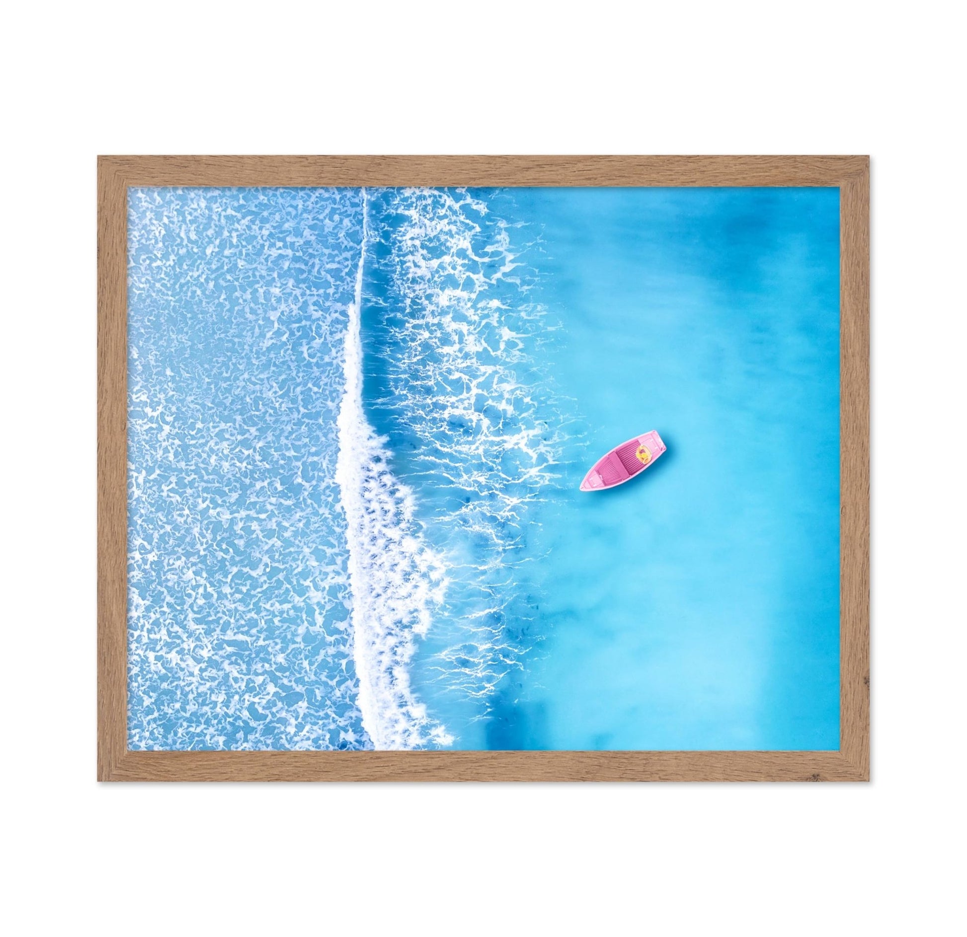 Wave and Boat at Sea
