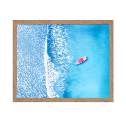 Wave and Boat at Sea