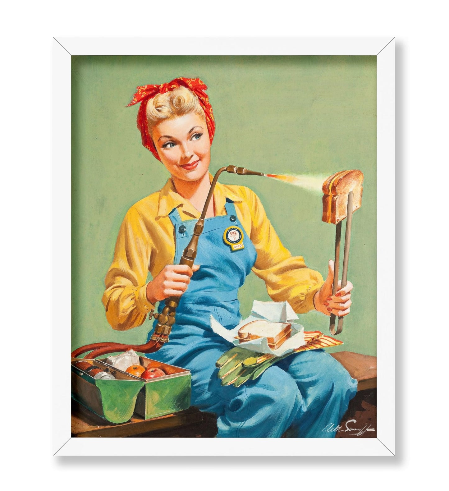 Rosie the Riveter Makes Toasted Cheese
