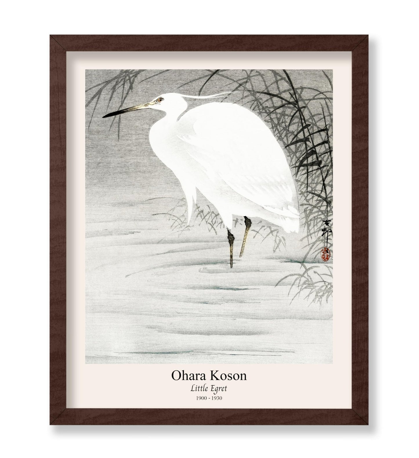Ohara Koson - Little Egret No1