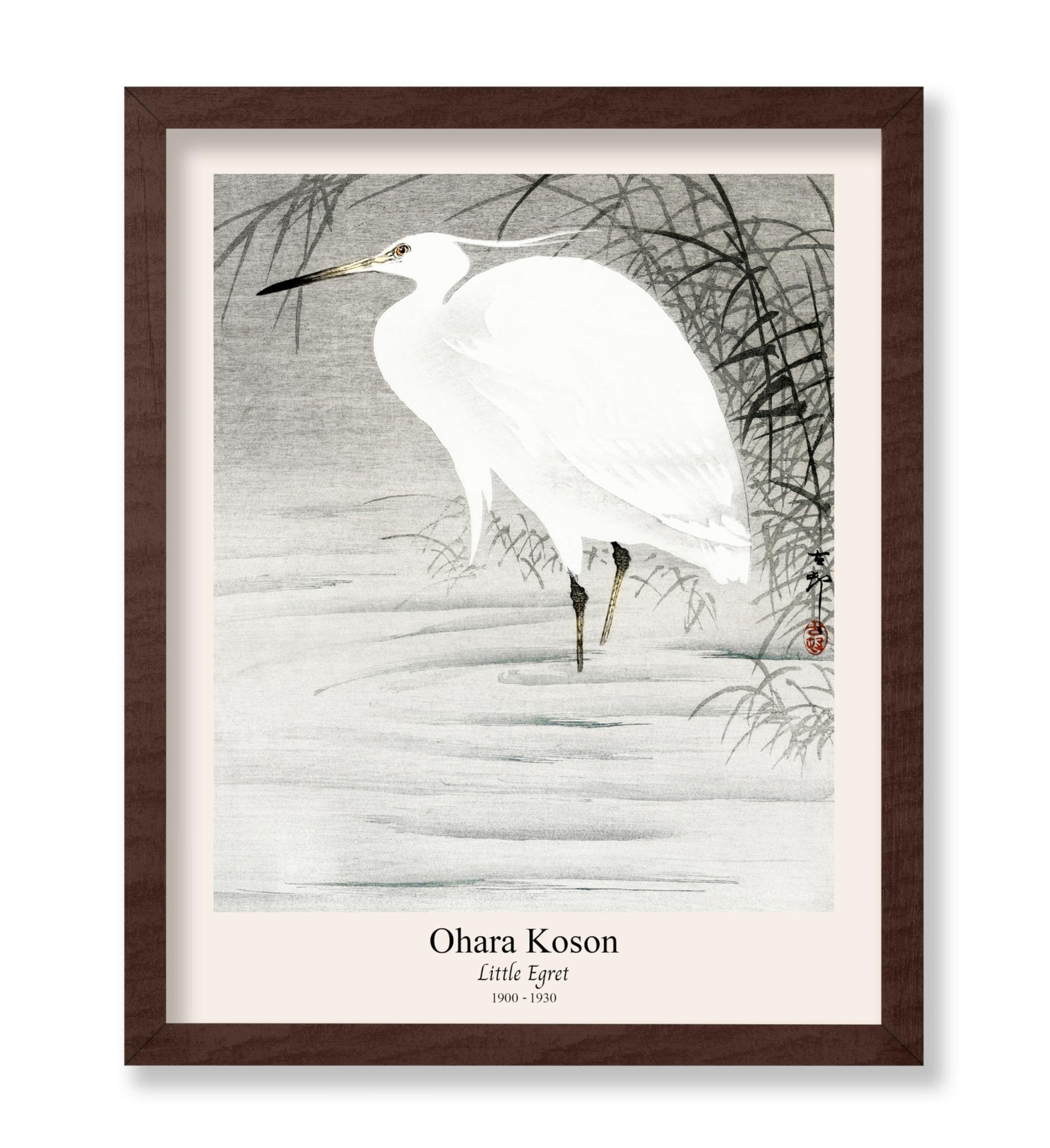 Ohara Koson - Little Egret No1