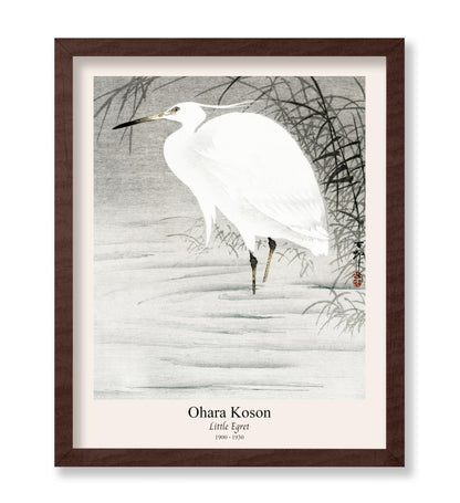 Ohara Koson - Little Egret No1