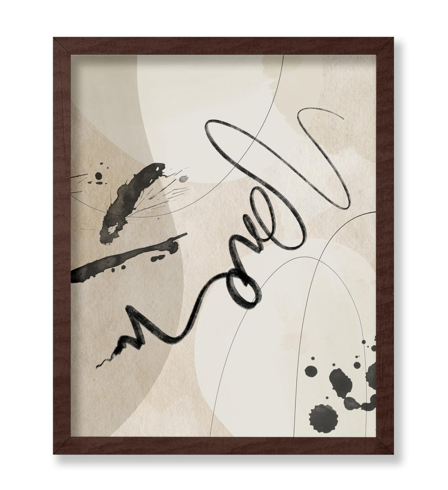 Black Ink Calligraphy