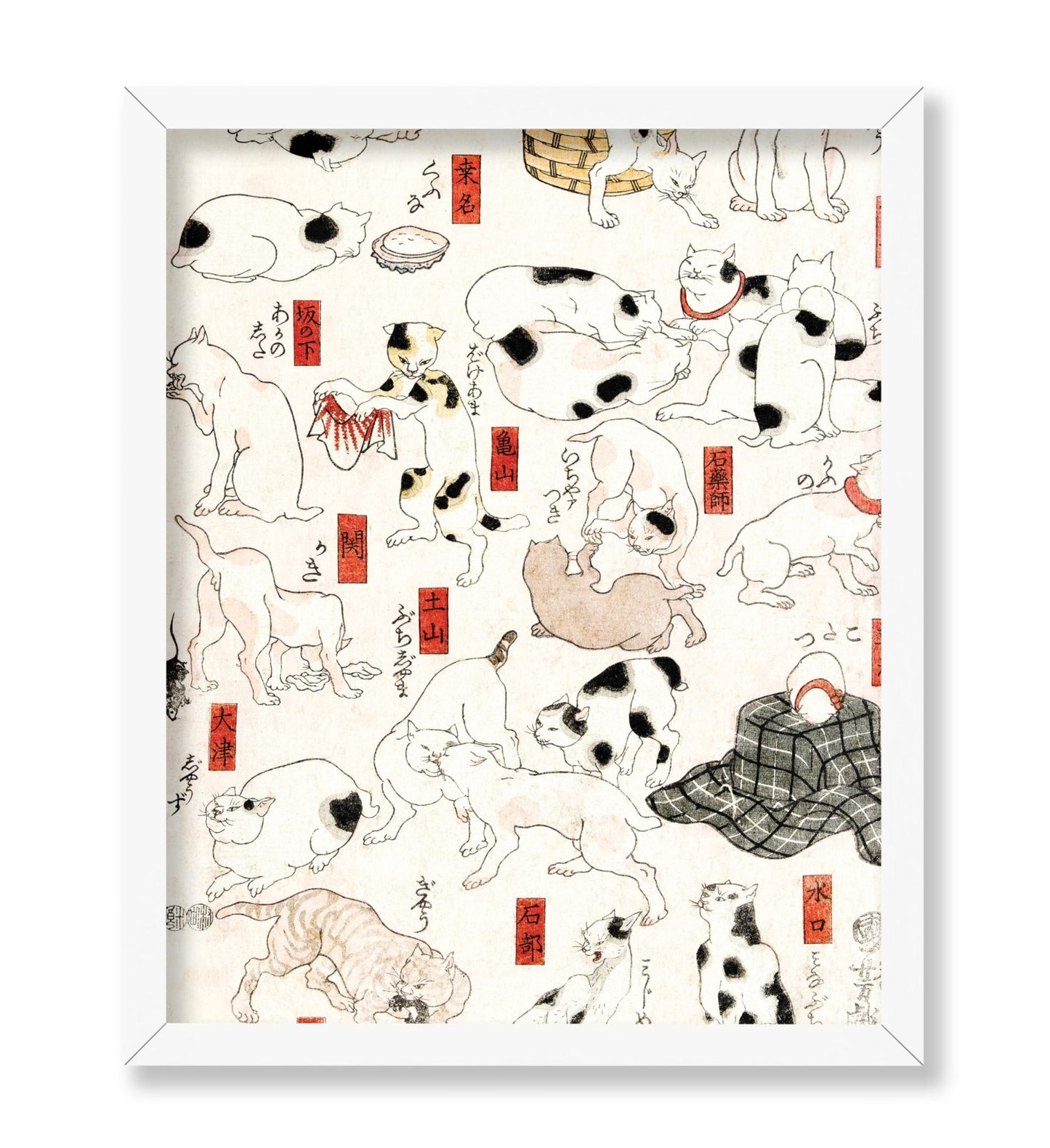 Utagawa Hiroshige - Japanese Woodblock Cats