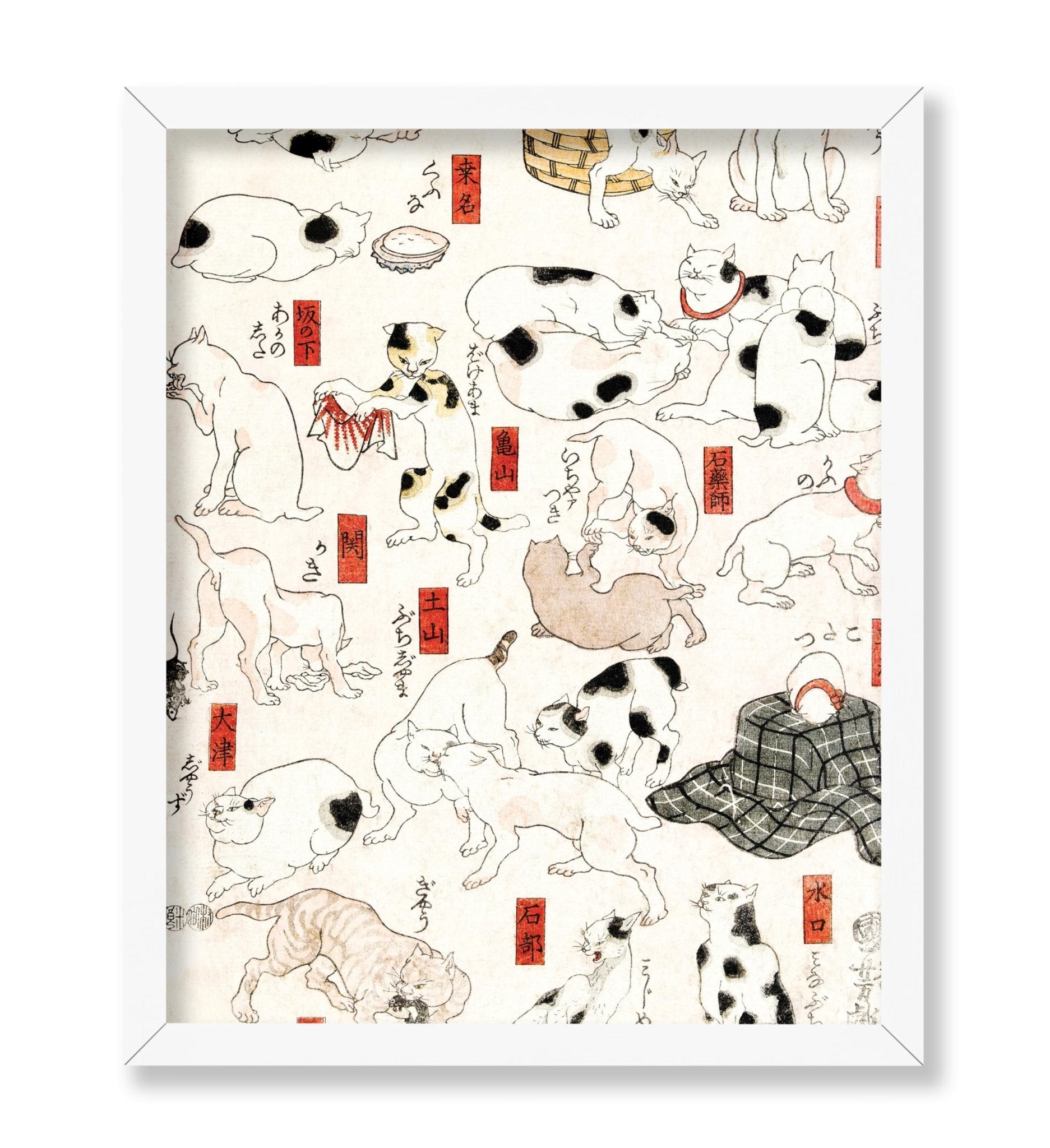 Utagawa Hiroshige - Japanese Woodblock Cats