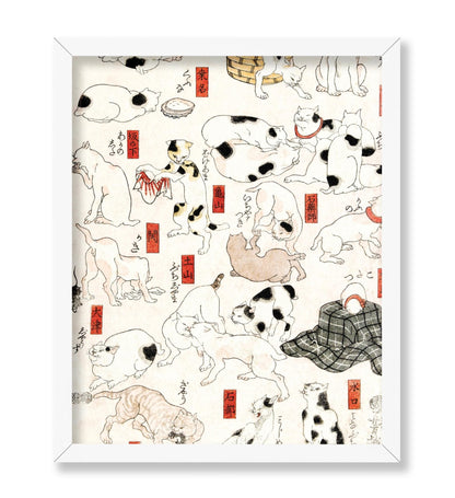Utagawa Hiroshige - Japanese Woodblock Cats