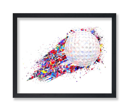 Watercolor Golf Ball