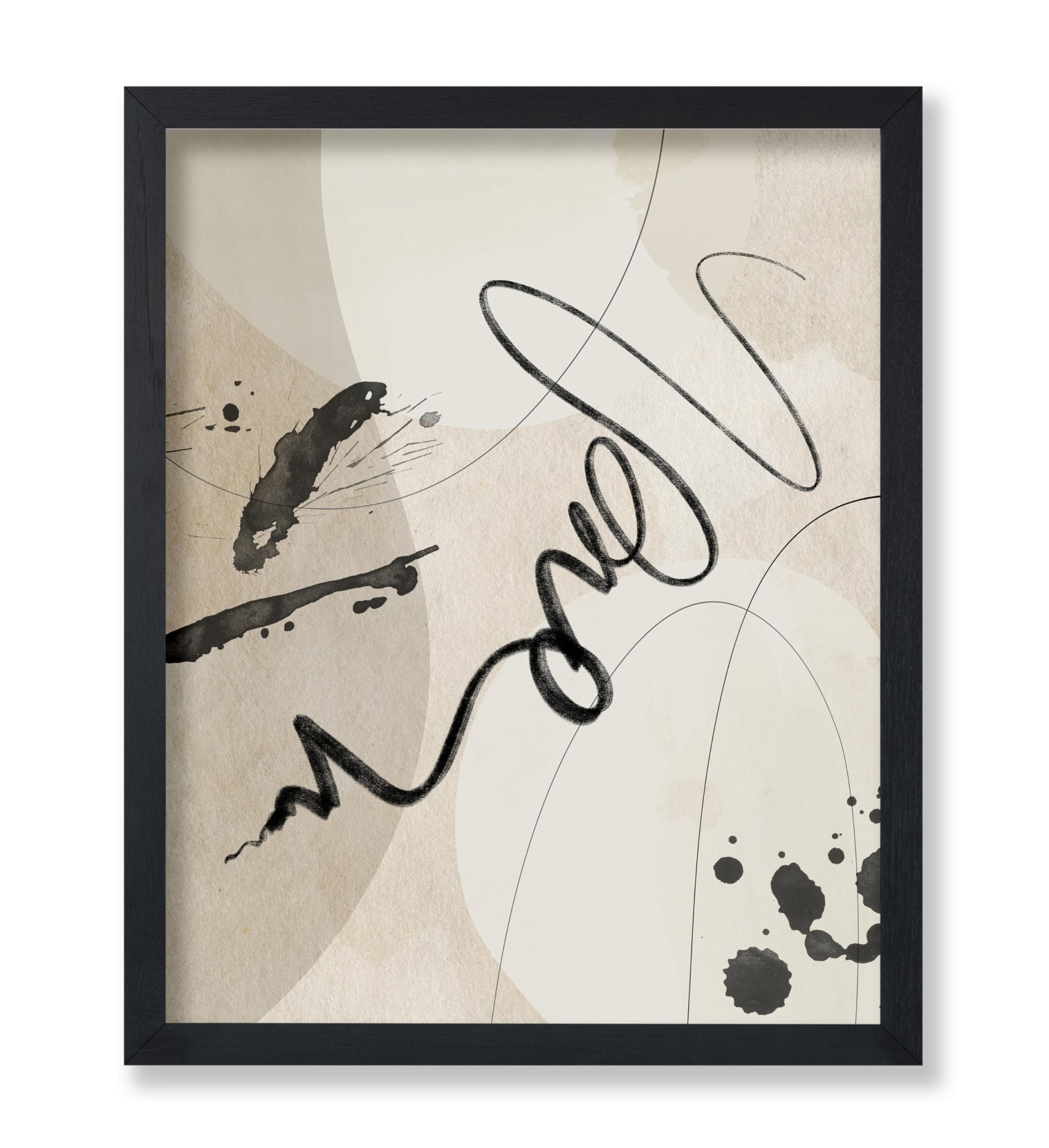 Black Ink Calligraphy