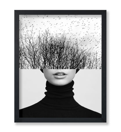 Woman & Trees Collage