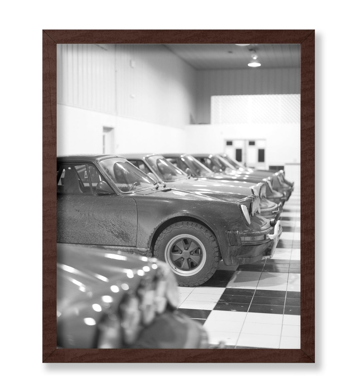 Cars Parked in Garage
