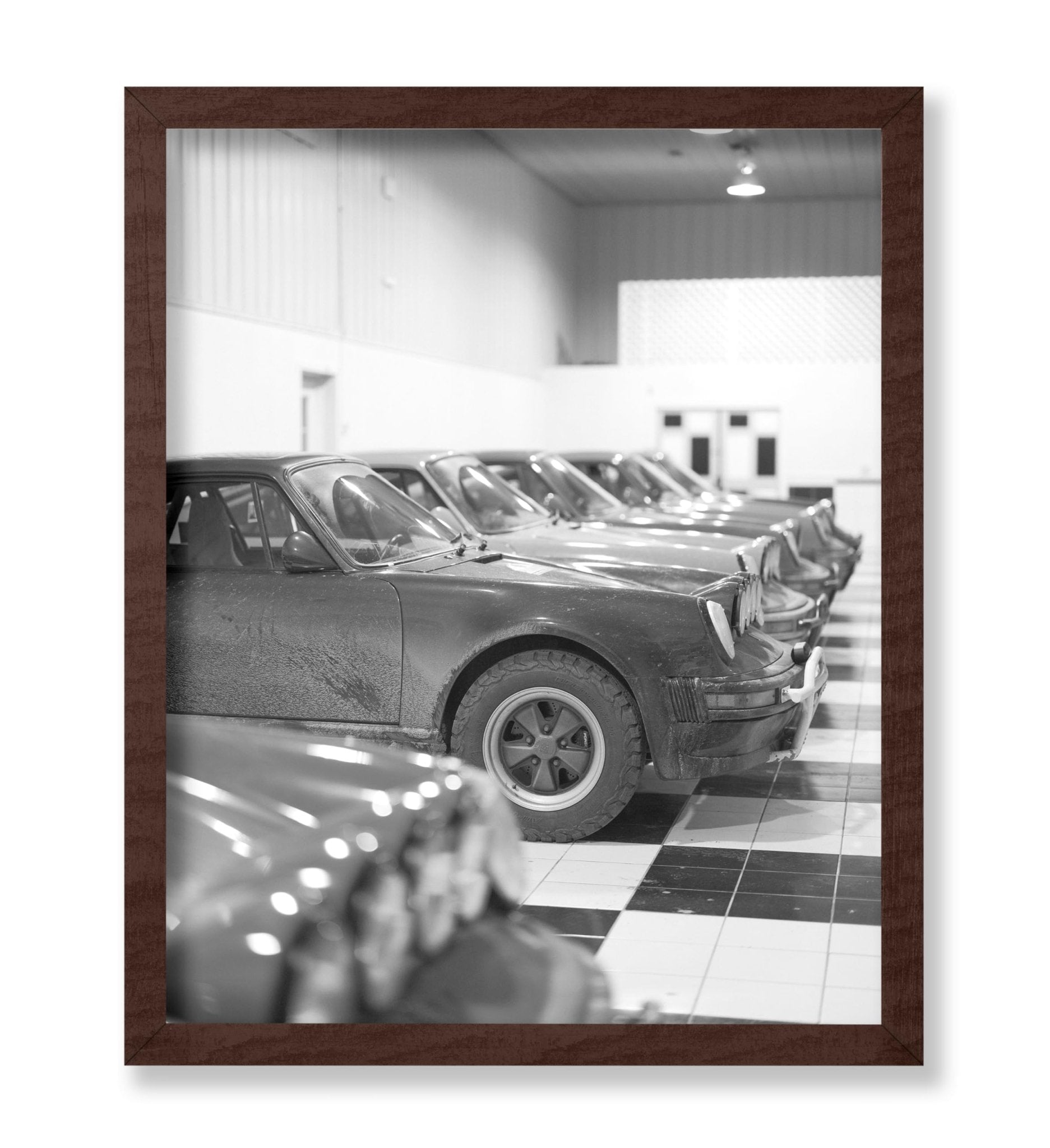 Cars Parked in Garage