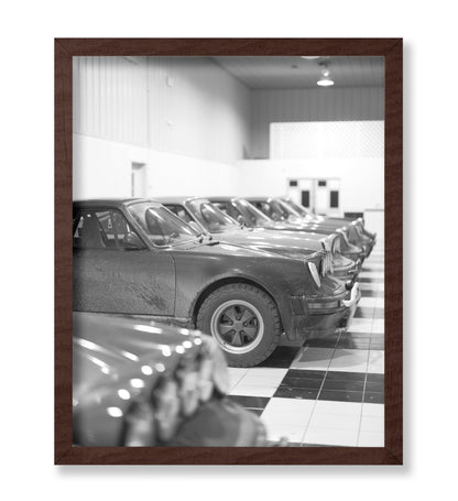 Cars Parked in Garage
