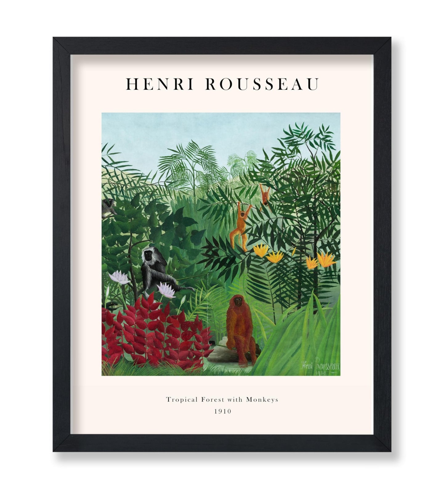 Henri Rousseau - Tropical Forest with Monkeys