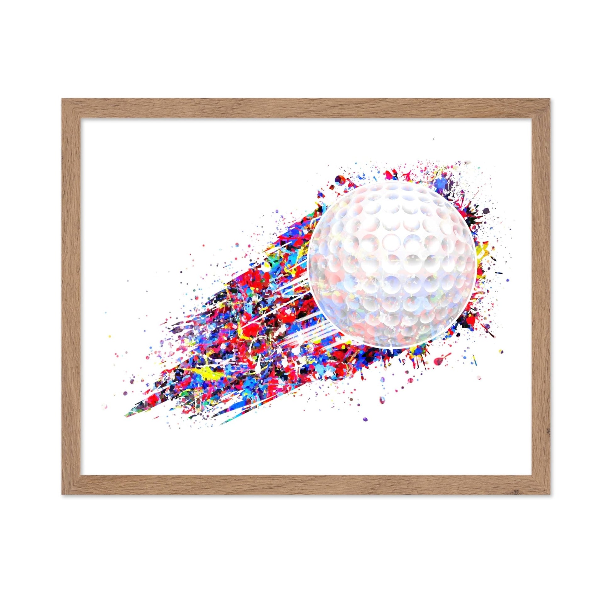 Watercolor Golf Ball
