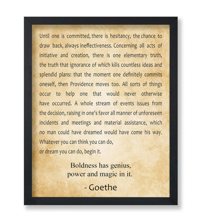 Boldness Has Genius