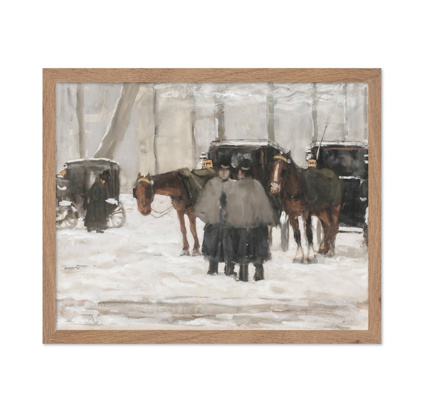 Carriages In The Snow, The Hague