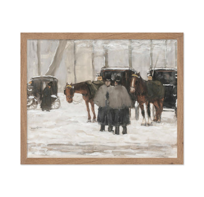 Carriages In The Snow, The Hague
