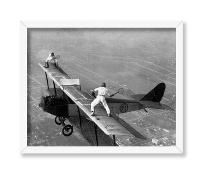 Tennis on Airplane