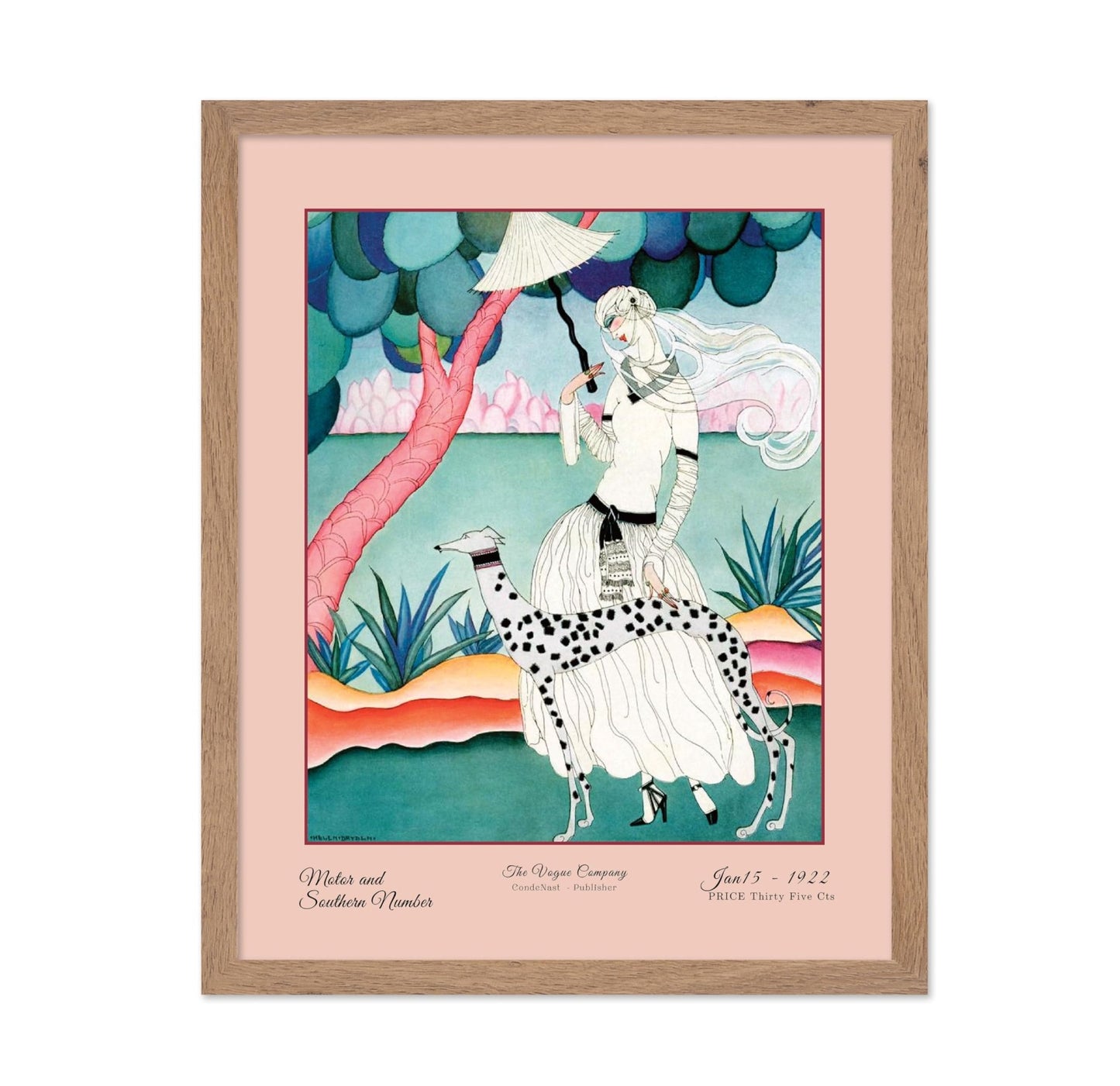 Helen Dryden - A Vogue Cover of A Woman With A Dalmatian