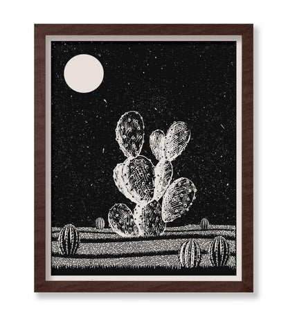 Cactus at Night