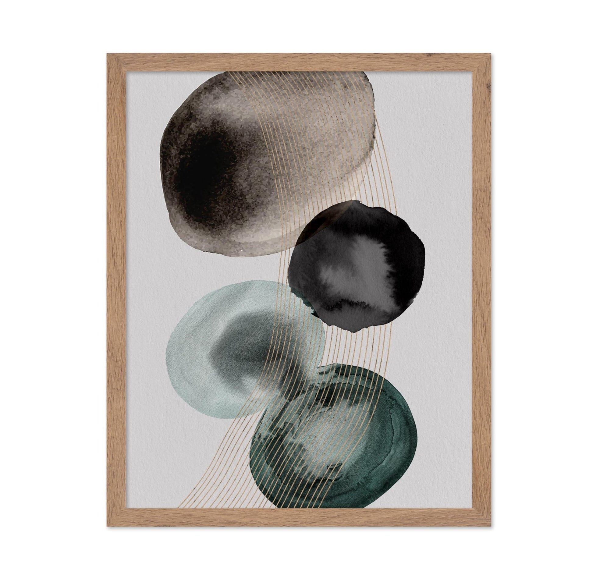 Watercolor Stain Circles No2