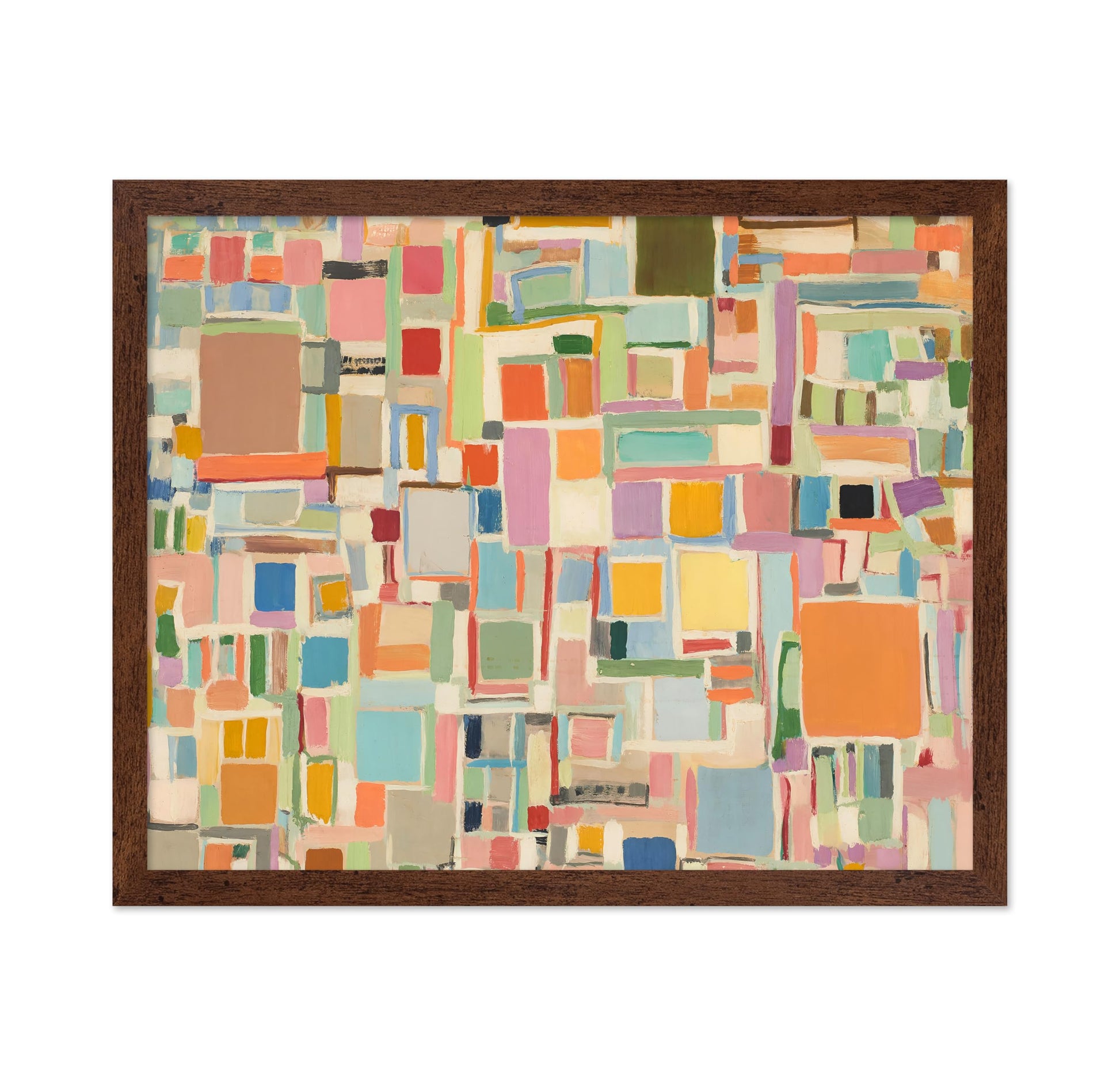 Squares and Rectangles Vintage Painting