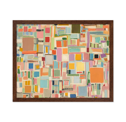 Squares and Rectangles Vintage Painting
