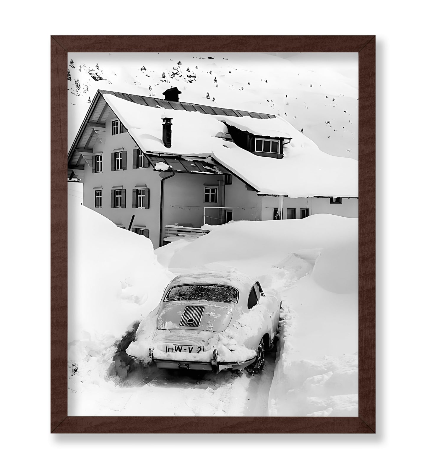 Car Stuck in Snow