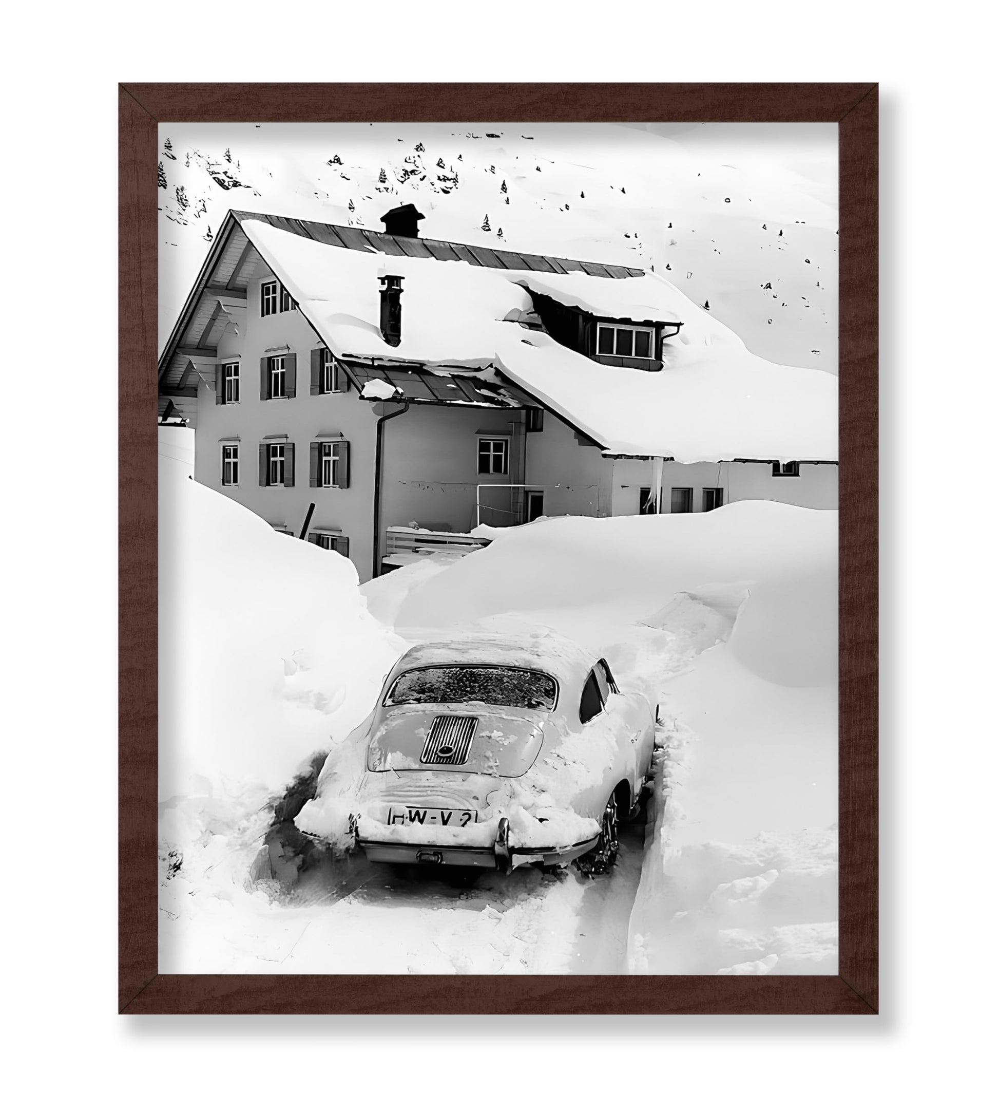 Car Stuck in Snow