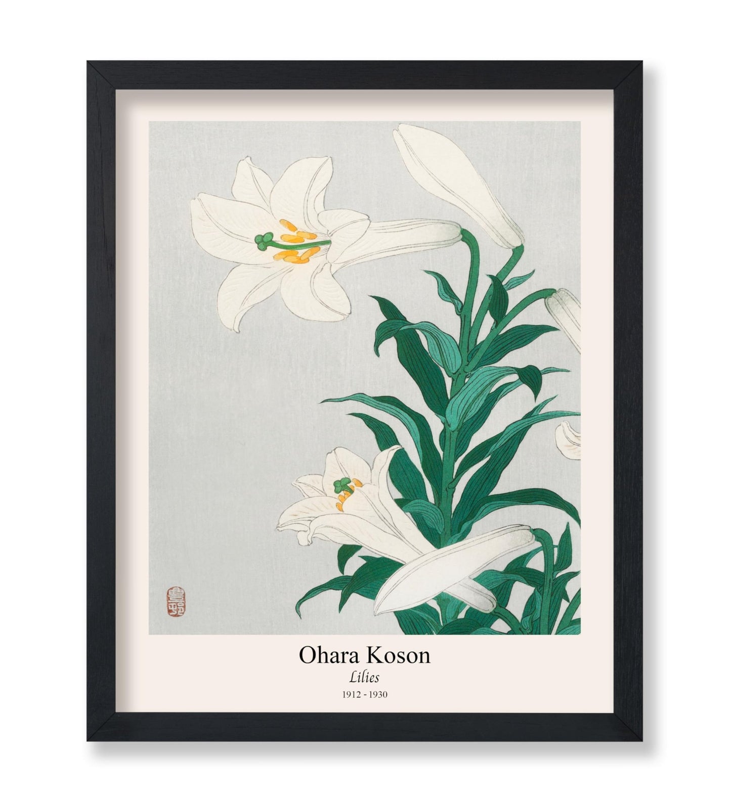 Ohara Koson - Lilies