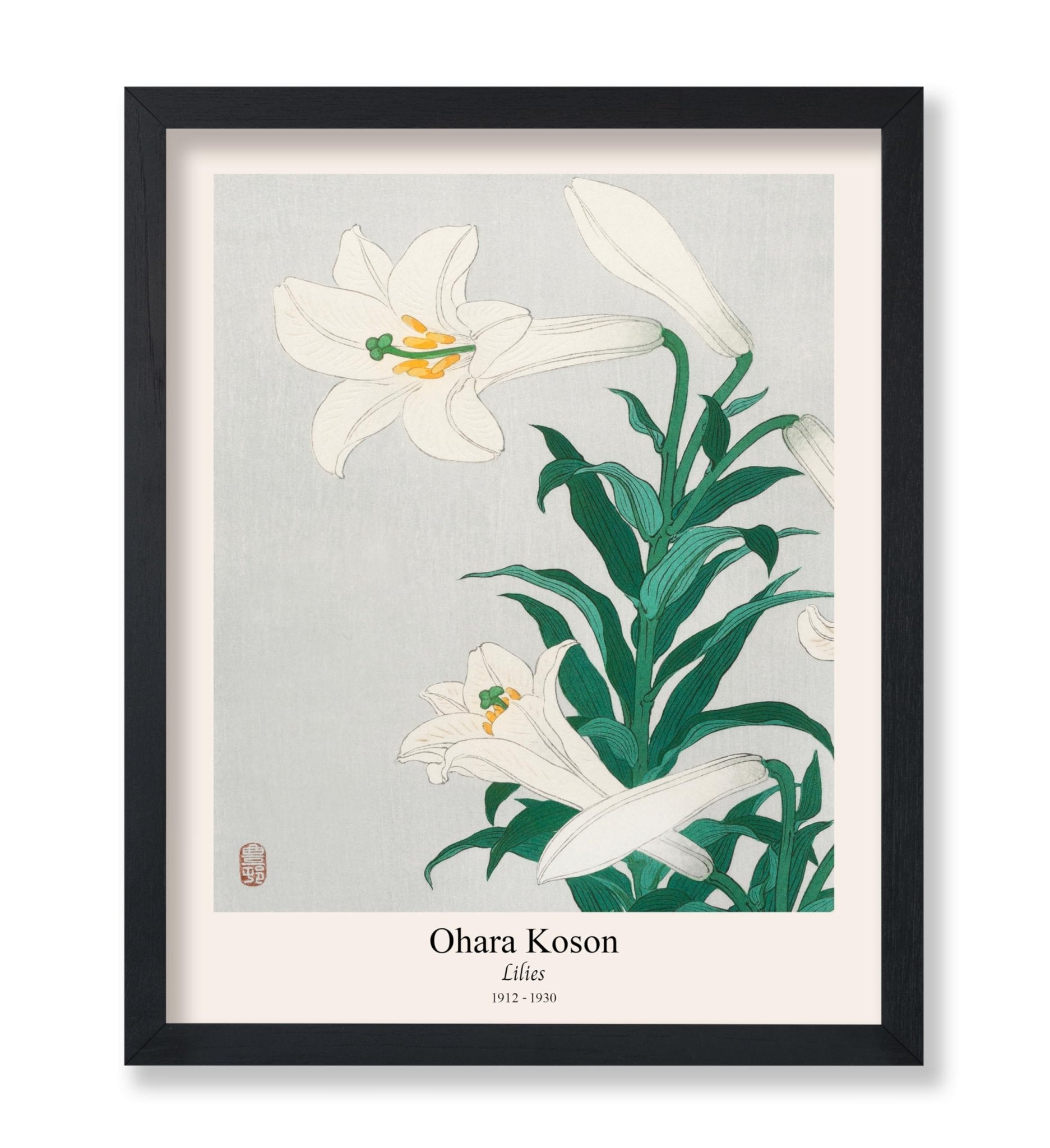 Ohara Koson - Lilies