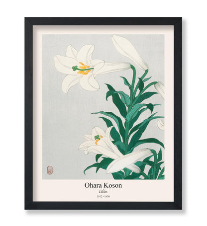 Ohara Koson - Lilies