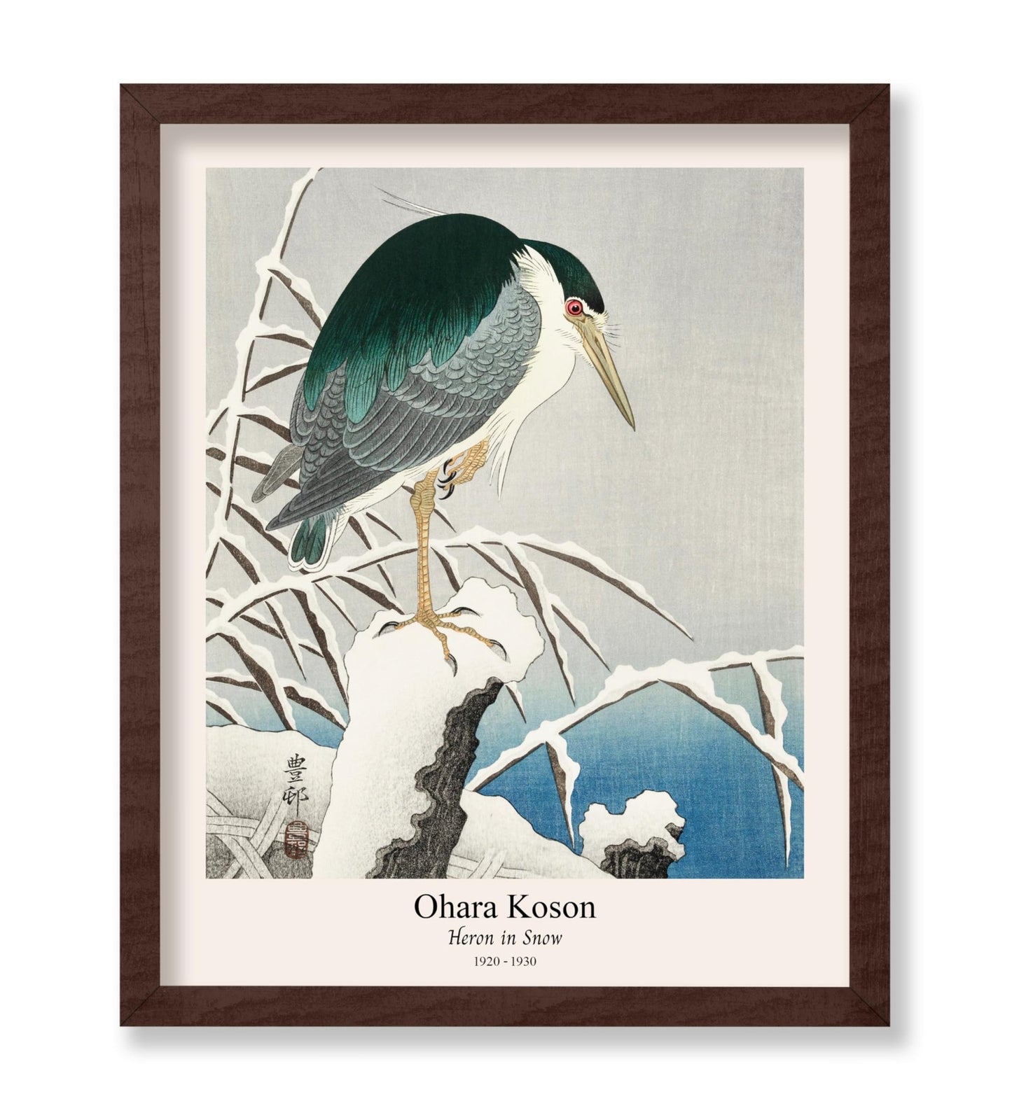 Ohara Koson - Heron in Snow