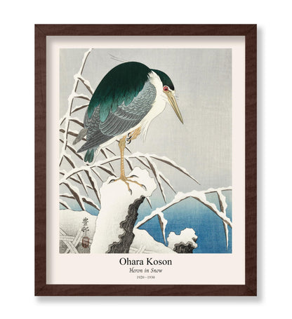 Ohara Koson - Heron in Snow