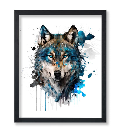 Watercolor Arctic Wolf