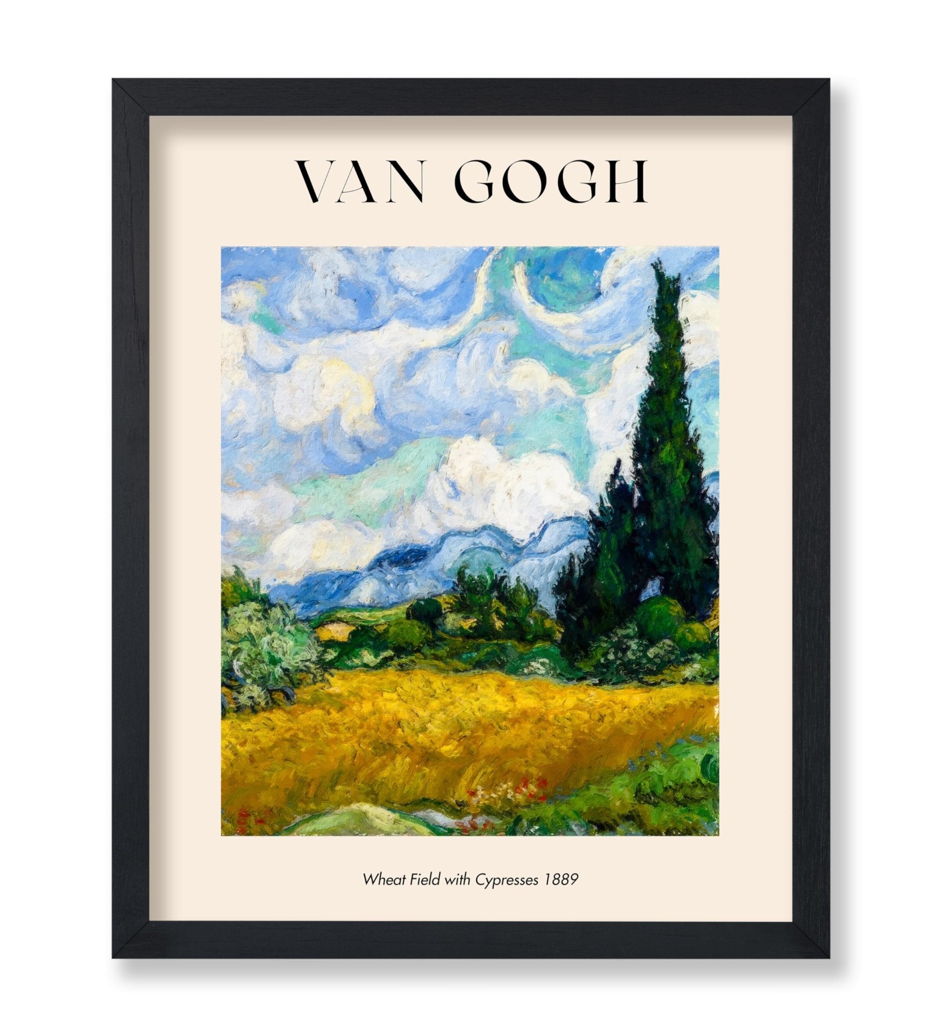 Van Gogh - Wheat Field with Cypresses No6