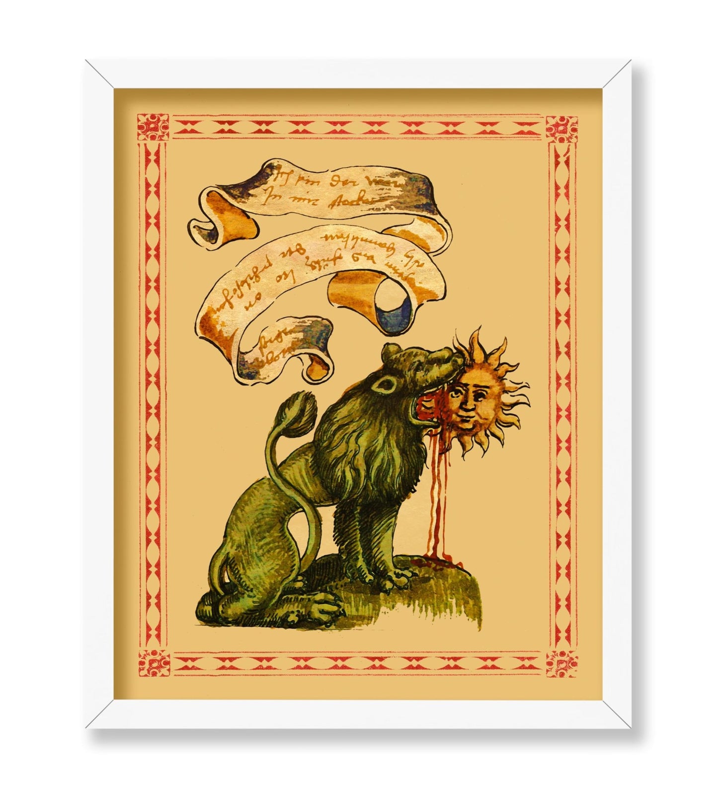 Green Lion Devouring The Sun
