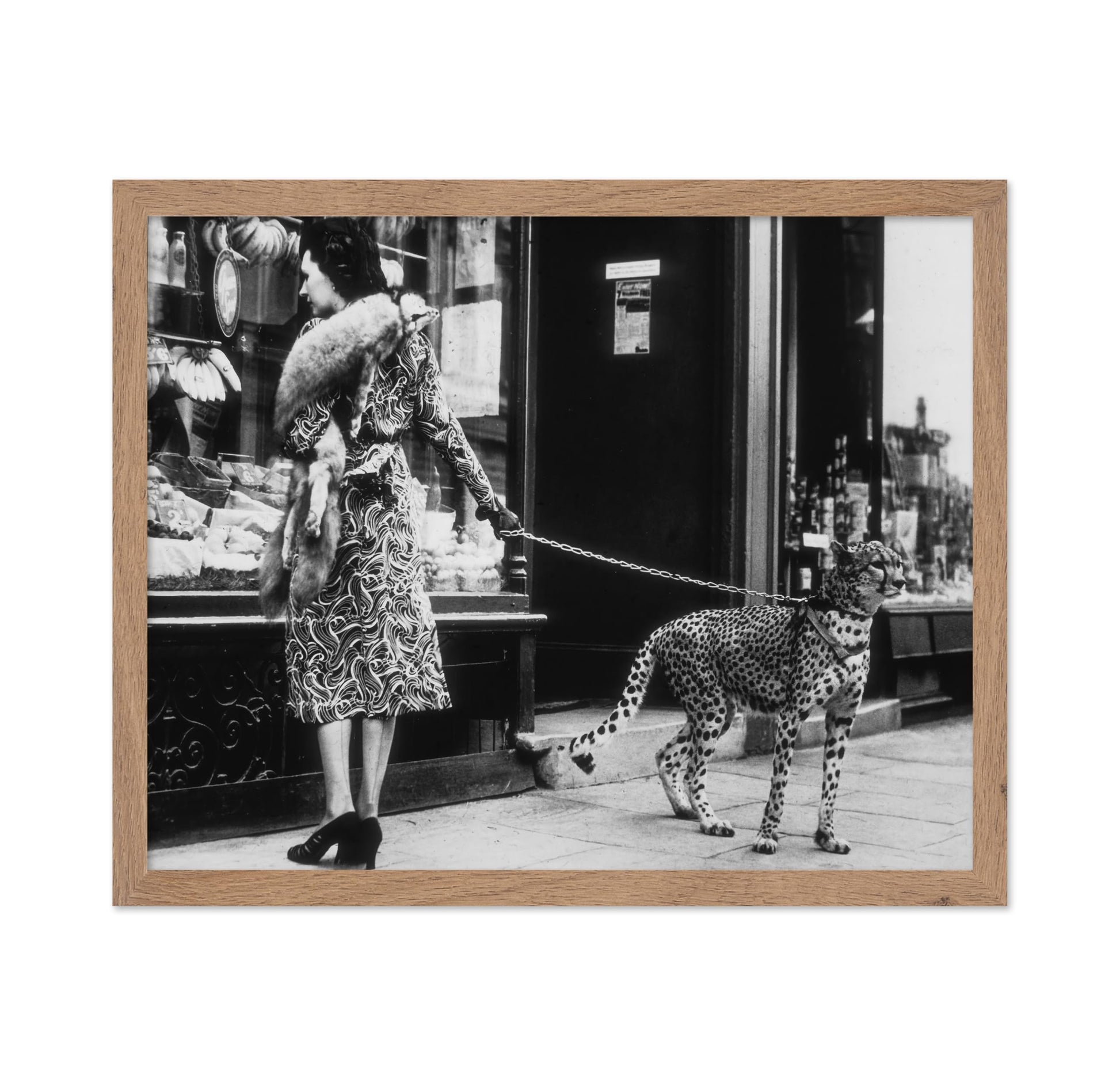 Elegant Woman with Cheetah