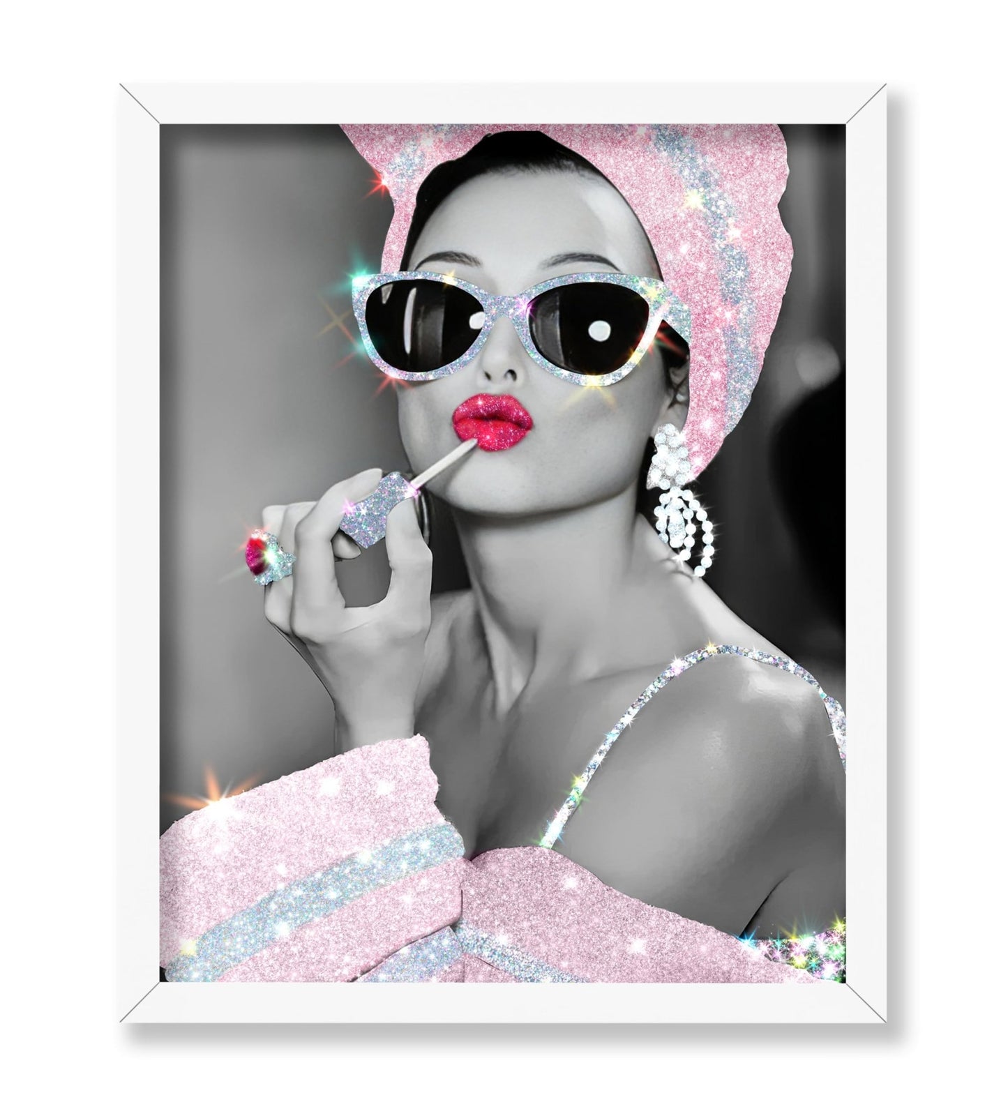Audrey Hepburn in Glitter Sunglasses No2