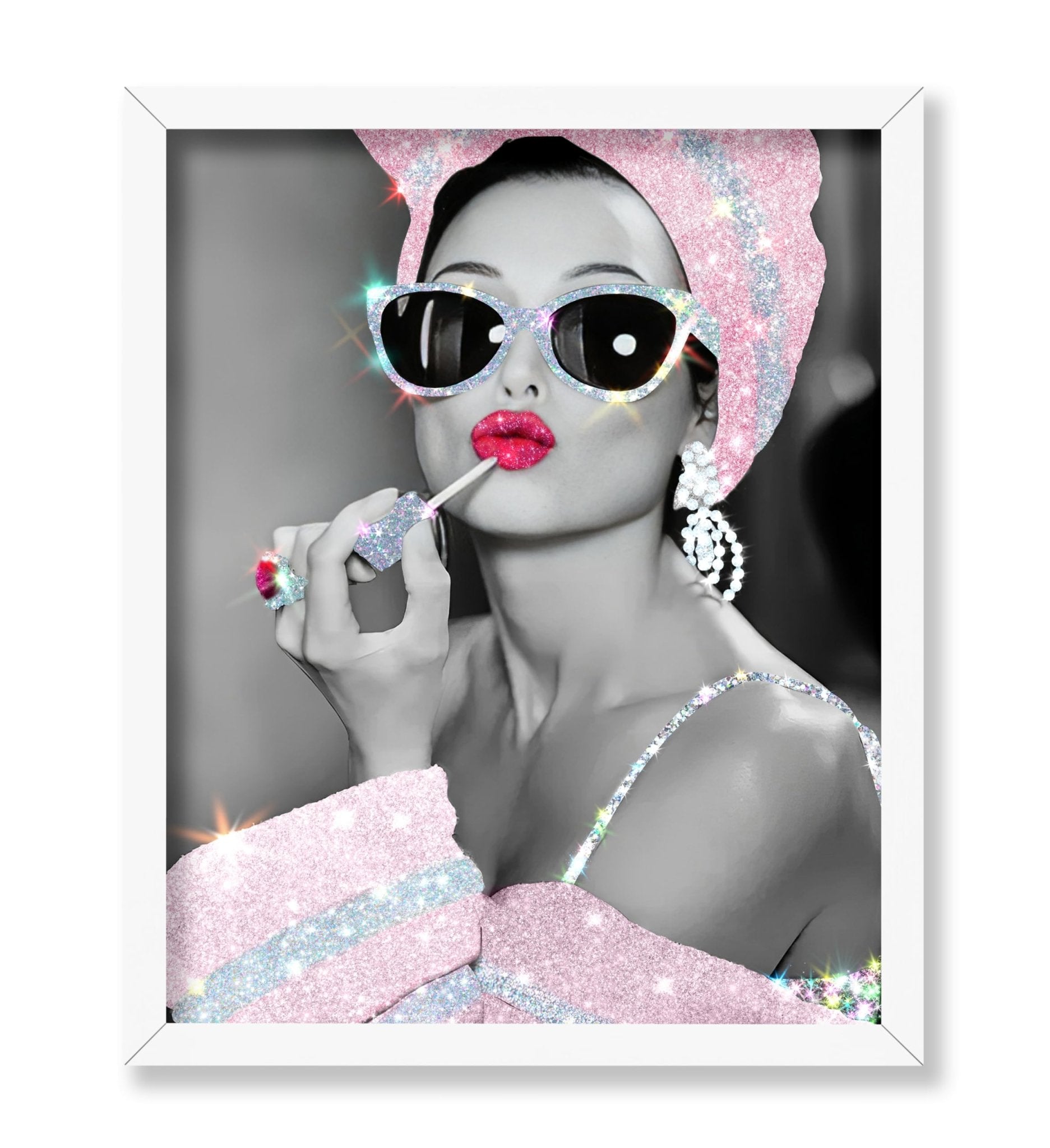 Audrey Hepburn in Glitter Sunglasses No2