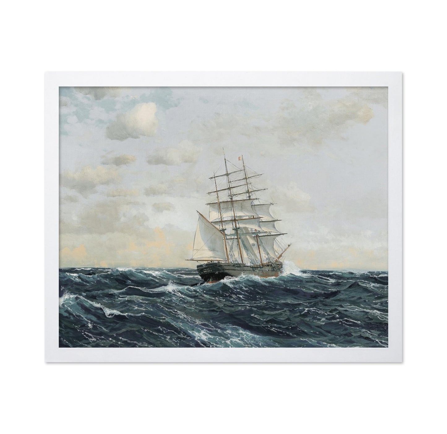 Three-Master on the High Seas